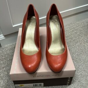 Fun burnt orange heels